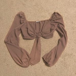 Fashion Nova tie front top